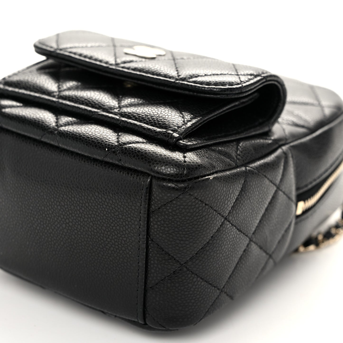 Caviar Quilted CC Mini Classic Backpack Black