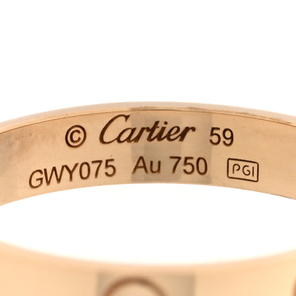 Cartier 18K Yellow Gold 3.5mm LOVE Wedding Band Ring 59 8.75 4 of 5