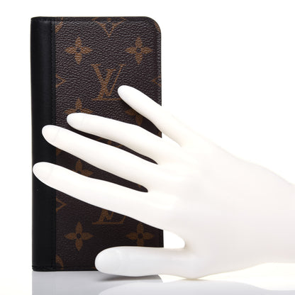 Louis Vuitton Monogram iPhone XS Max Folio Case Black 2 of 10