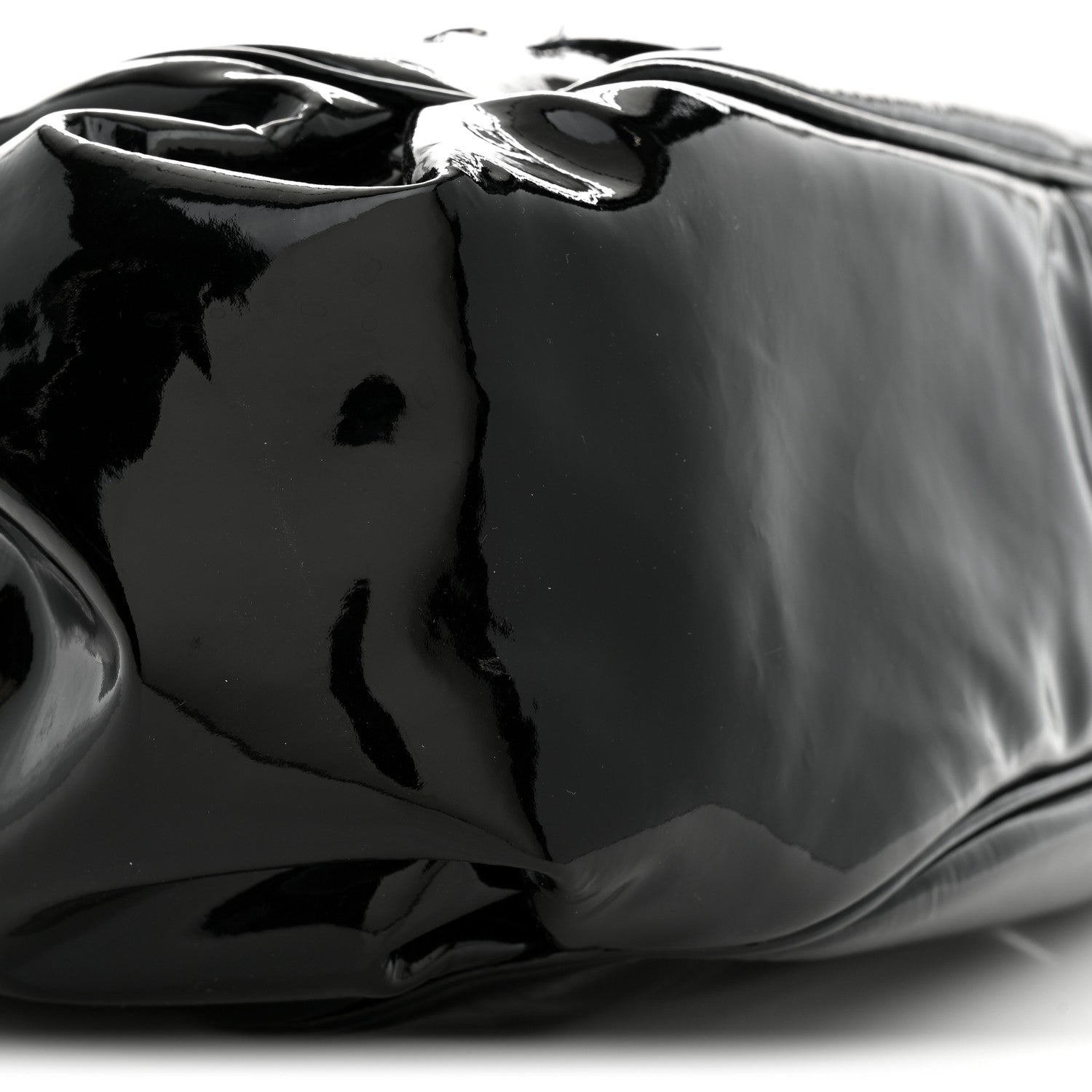 Chanel Patent Camellia Shoulder Bag Black 9 of 11