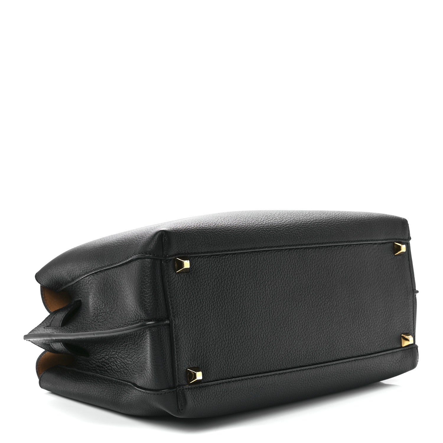 MCM Grained Calfskin Medium Milla Tote Black 4 of 13