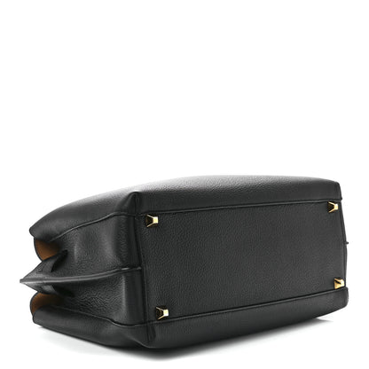 MCM Grained Calfskin Medium Milla Tote Black 4 of 13