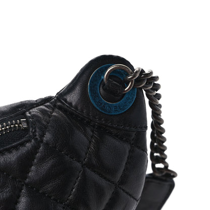 Chanel Lambskin Quilted Banane Waist Bag Fanny Pack Black 10 of 10
