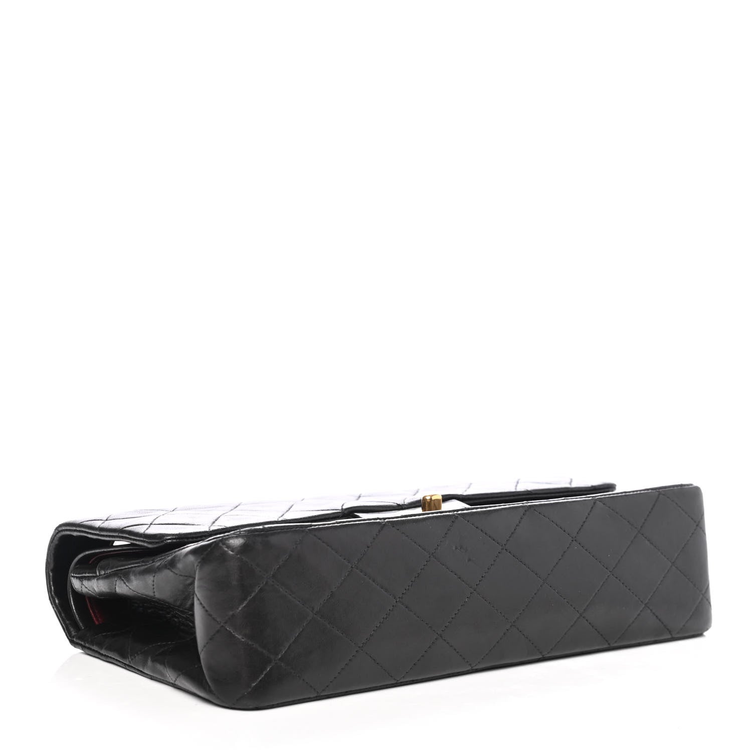 Chanel Lambskin Quilted Medium Double Flap Black 3 of 4