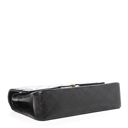 Chanel Lambskin Quilted Medium Double Flap Black 3 of 4