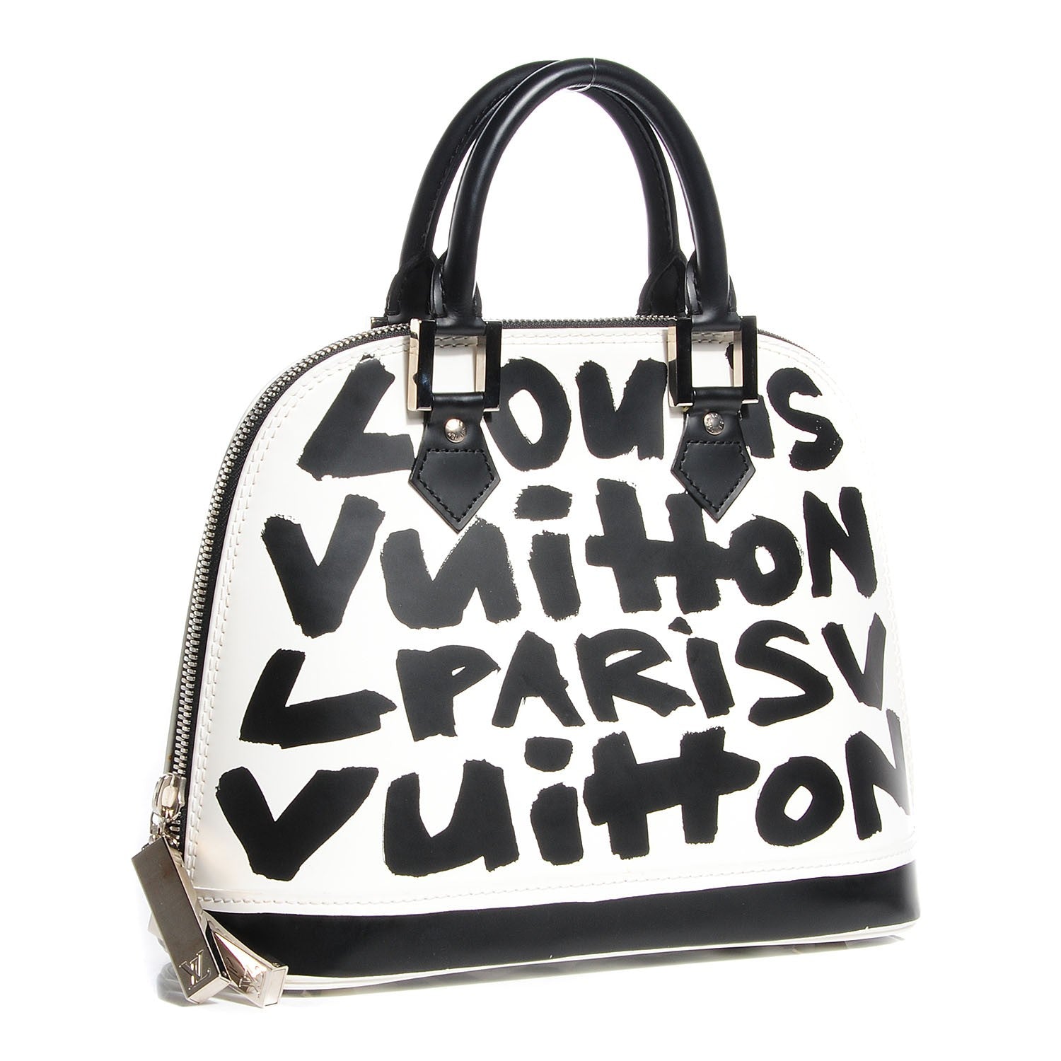 Louis Vuitton Graffiti Alma MM Black 2 of 7