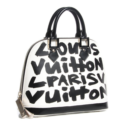 Louis Vuitton Graffiti Alma MM Black 2 of 7