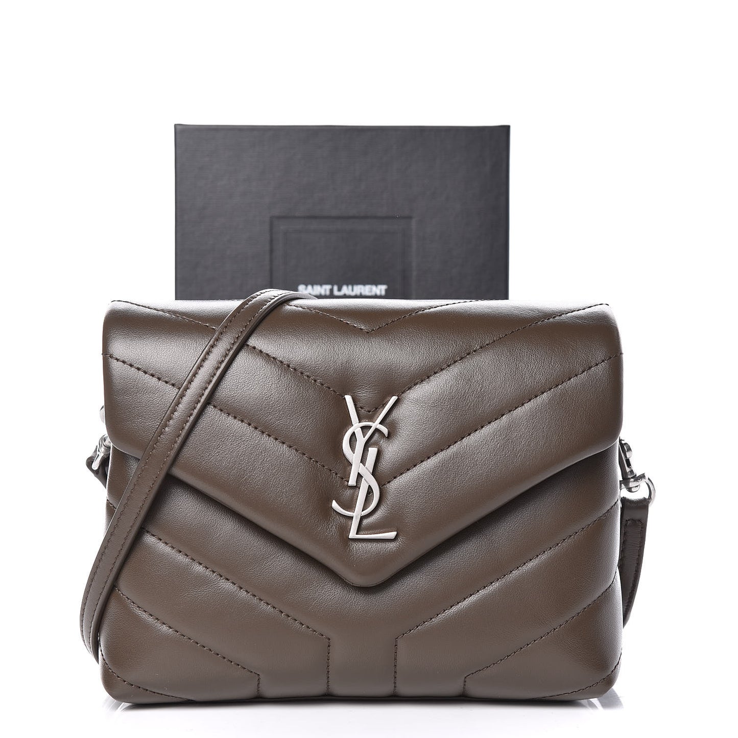 Calfskin Y Quilted Monogram Toy Loulou Crossbody Bag Faggio