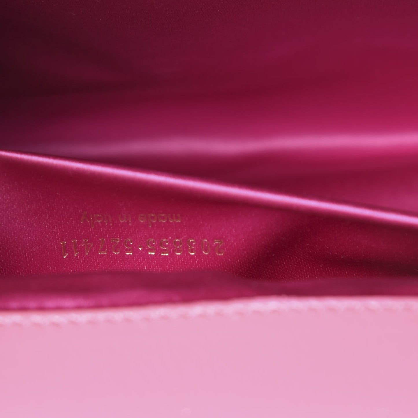 Textured Patent Large Belle De Jour Clutch Pink