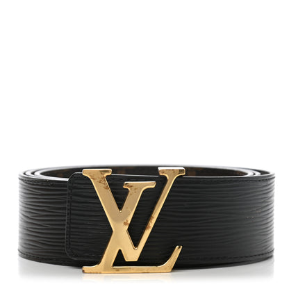 Louis Vuitton Monogram Epi LV Initiales Reversible Belt 100 40 Black 1 of 10