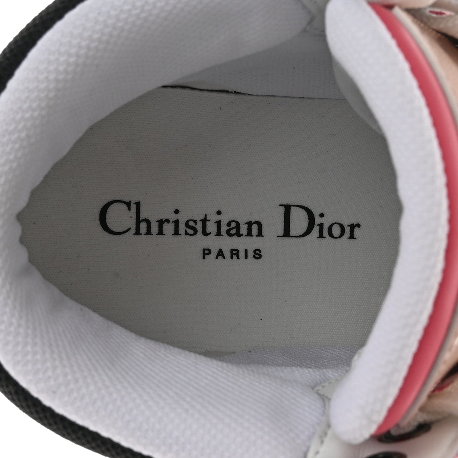Christian Dior Nylon Calfskin Womens D-Player High Top Sneakers 38 Pink 8 of 13