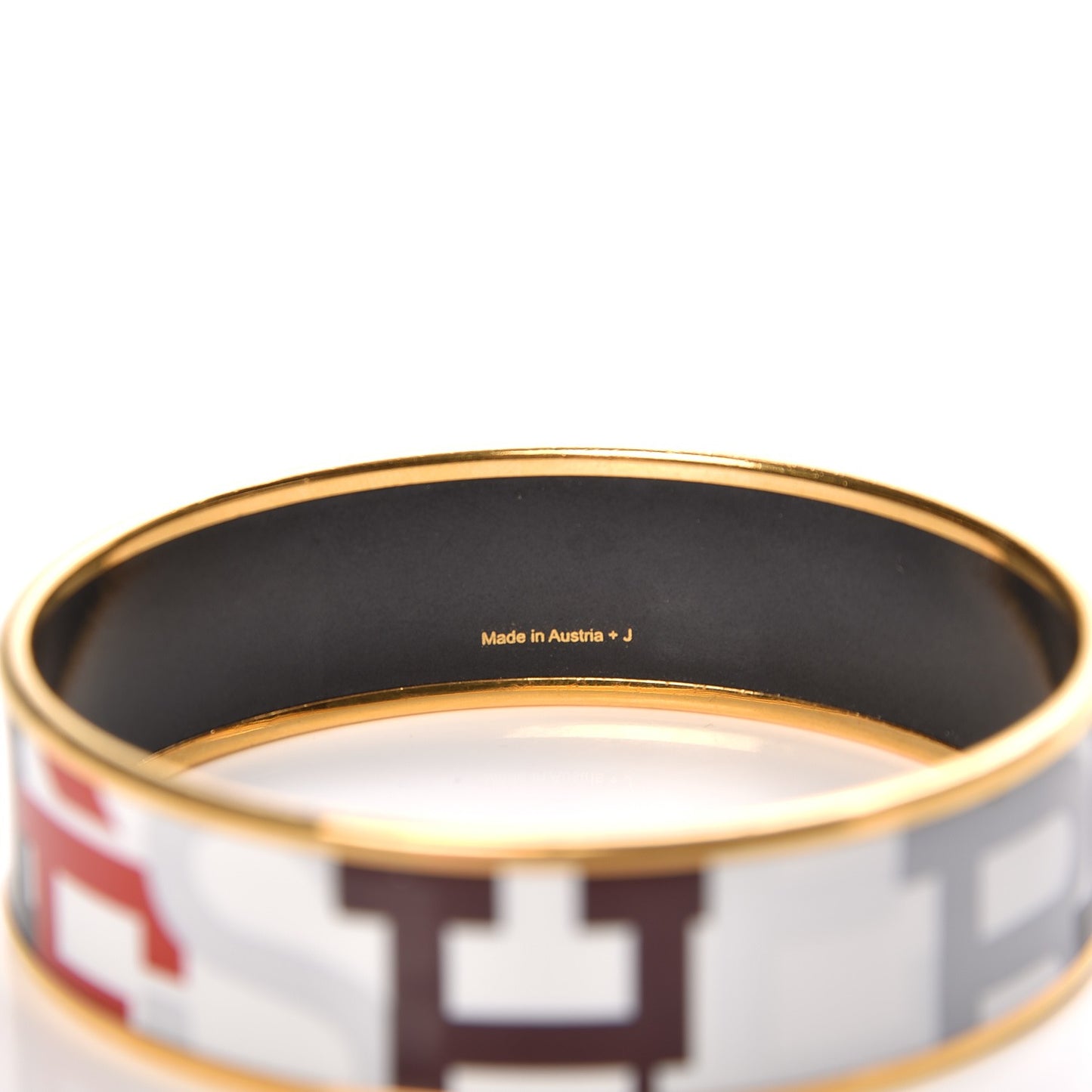 Enamel Printed Wide Capitales Bracelet 65