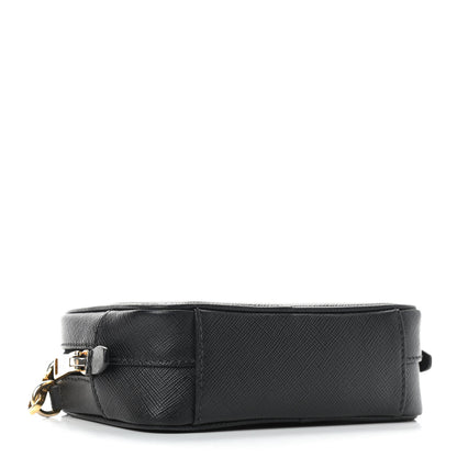 Prada Saffiano Lux Small Camera Crossbody Bag Black 4 of 10