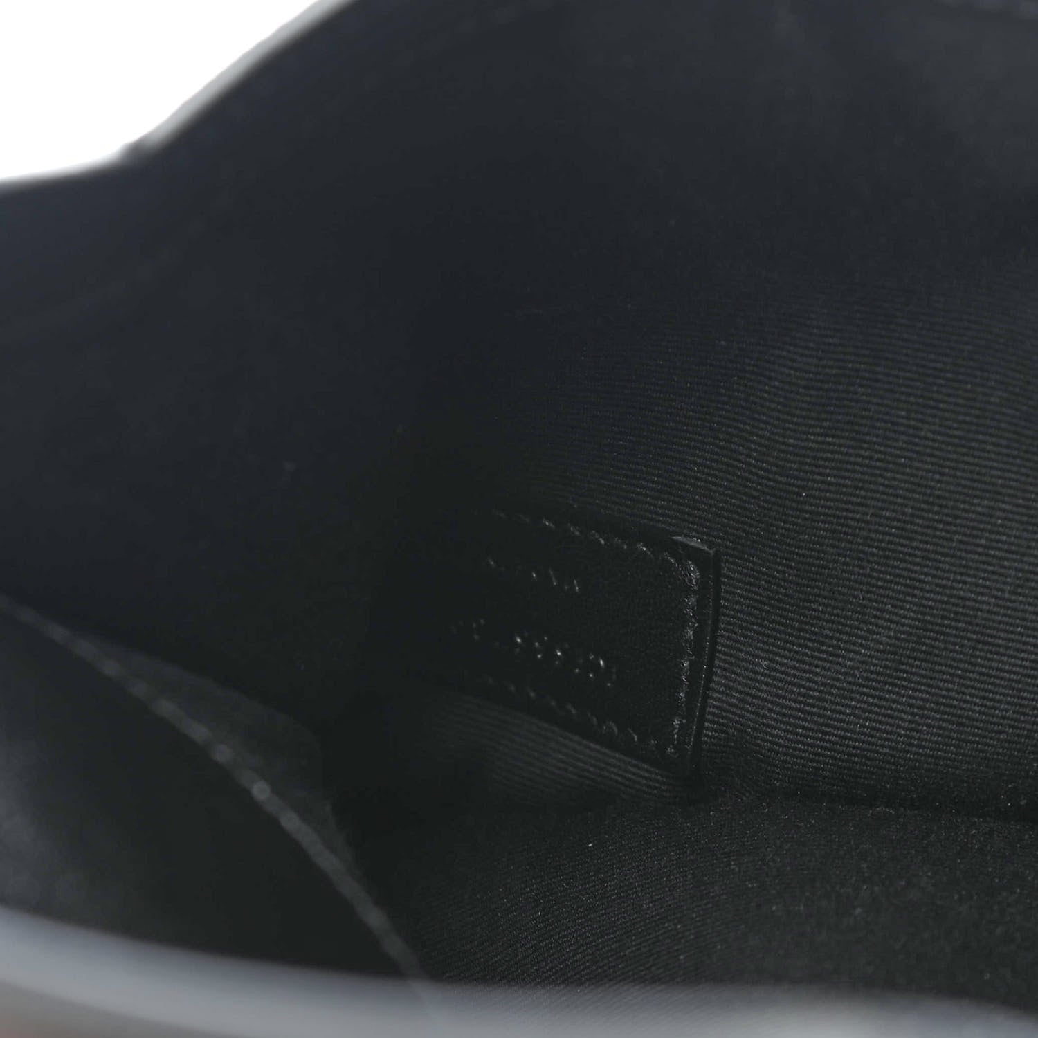 Saint Laurent Grain De Poudre Uptown Pouch Black 7 of 7