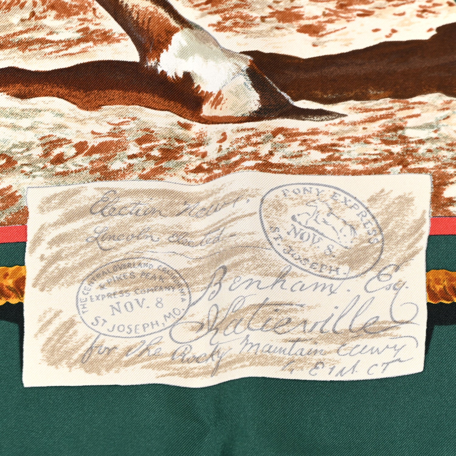 Hermes Silk The Pony Express Scarf 90 3 of 11