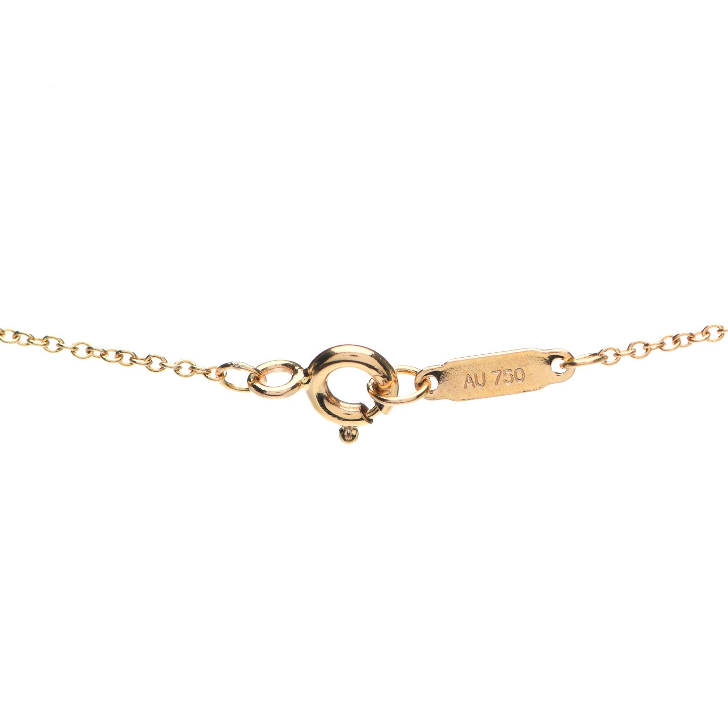 Tiffany 18K Yellow Gold Mini Key Pendant Necklace 4 of 5