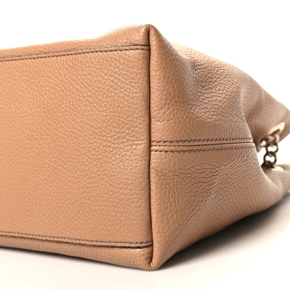 Gucci Pebbled Calfskin Medium Soho Chain Shoulder Bag Camelia 10 of 10