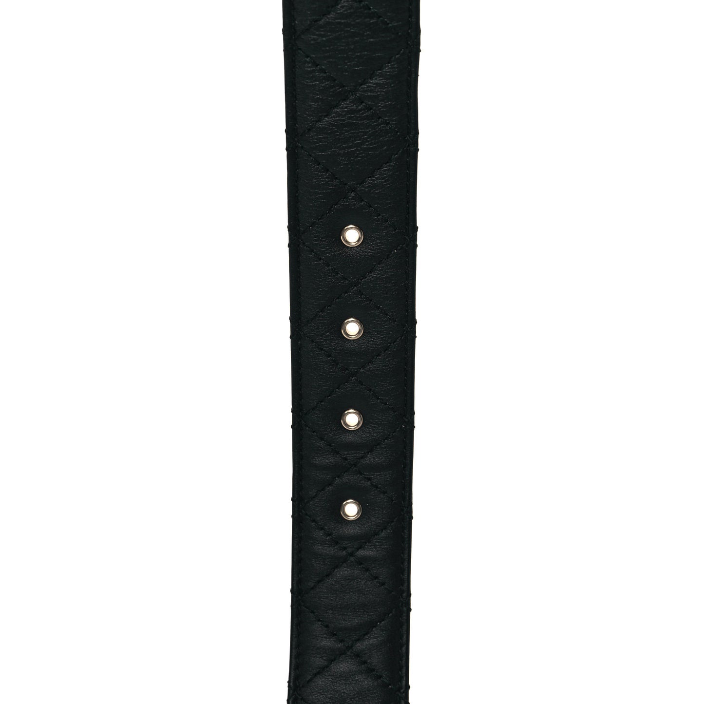 Calfskin Quilted CC Chain Belt 70 28 Black