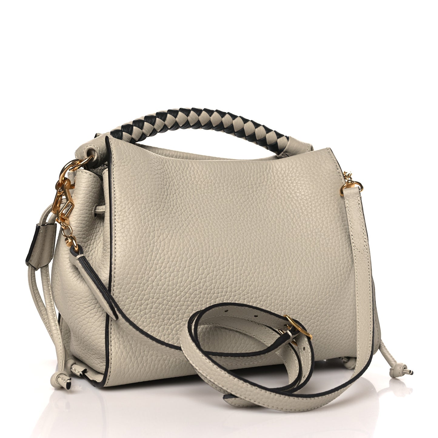 Heavy Grain Small Iris Tote Chalk Midnight