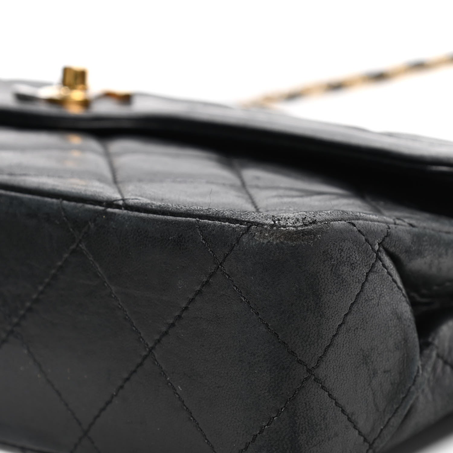 Chanel Lambskin Quilted Medium Double Flap Black 7 of 7