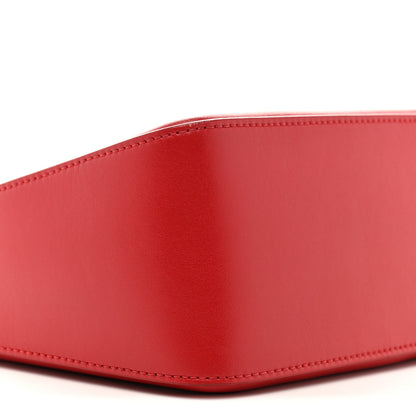 Givenchy Smooth Calfskin Small Moon Cut Out Shoulder Bag Dark Red 9 of 11