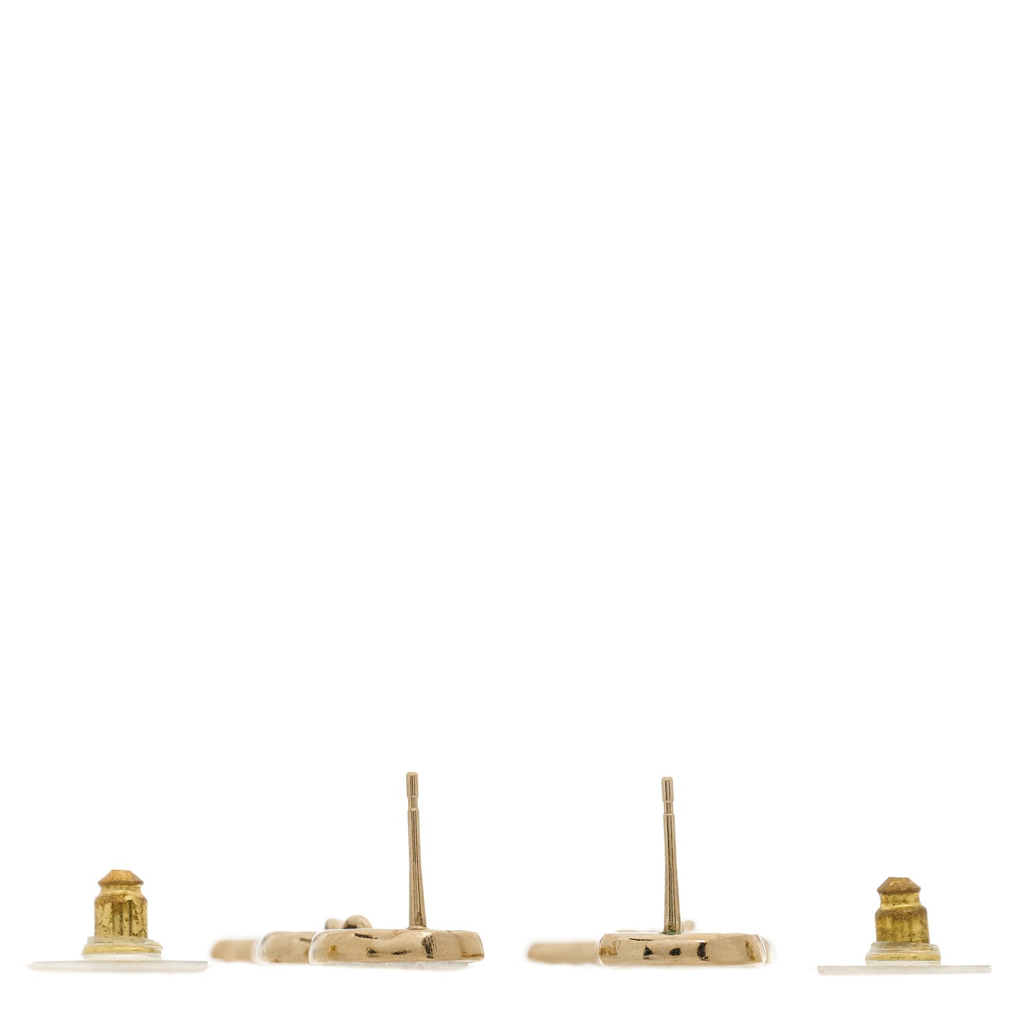 Chanel Pearl Crystal CC Coco Drop Earrings Gold 3 of 4
