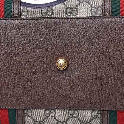 Gucci Soft GG Supreme Monogram Courrier Medium Duffle Bag Beige New Acero Multicolor 11 of 14