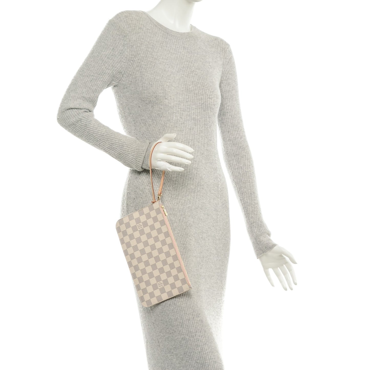 Damier Azur Neverfull MM GM Pochette Rose Ballerine