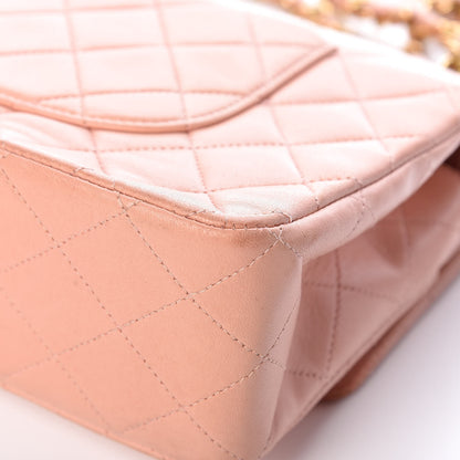 Chanel Lambskin Quilted Medium Double Flap Light Pink 15 of 16