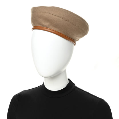 Hermes Cashmere Saint Honore Beret 58 Gold 2 of 8