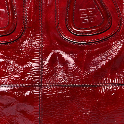 Givenchy Crinkled Patent Calfskin Medium Nightingale Red 9 of 21