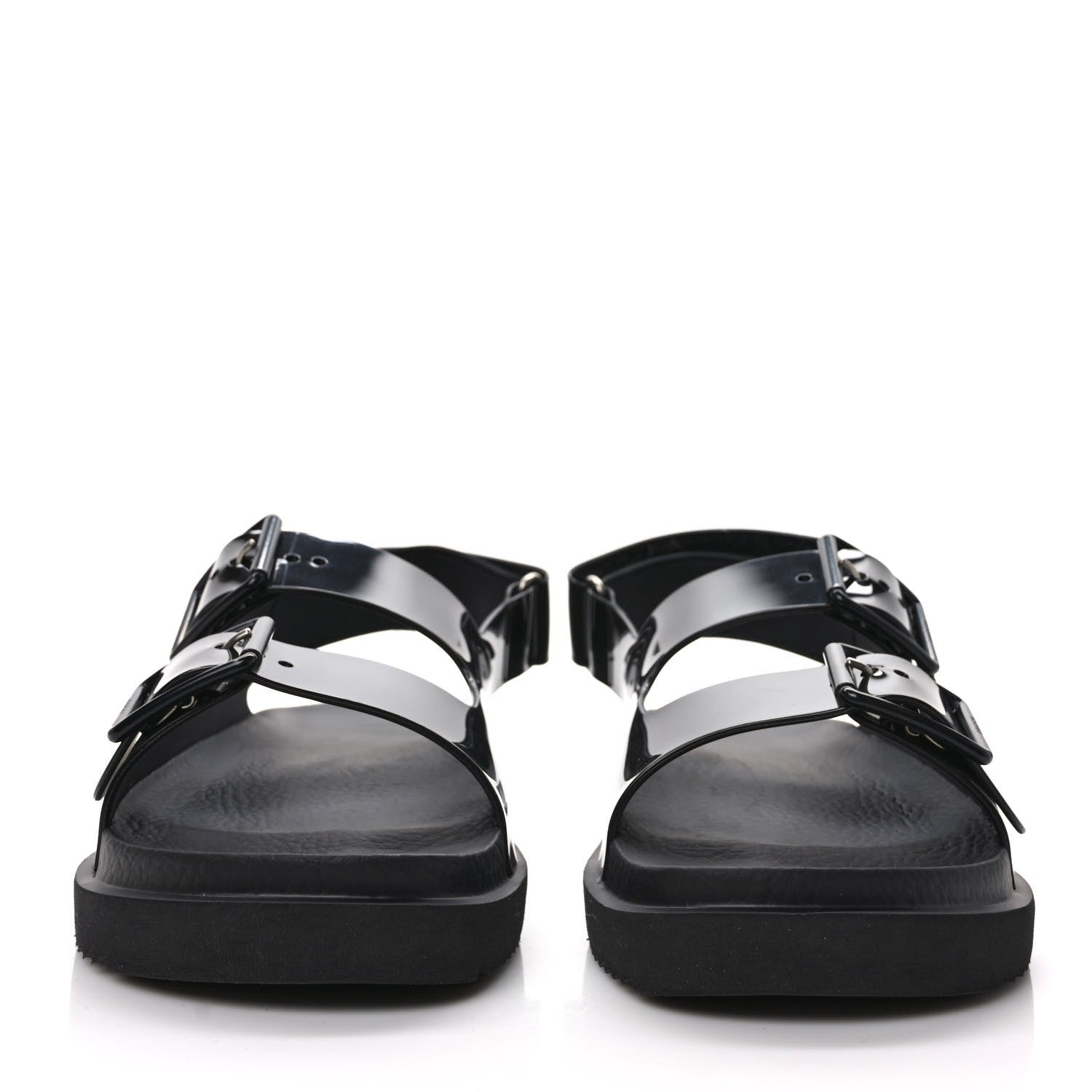 Gucci Rubber Mini Double G Womens Isla Dad Sandals 38 Black 2 of 10
