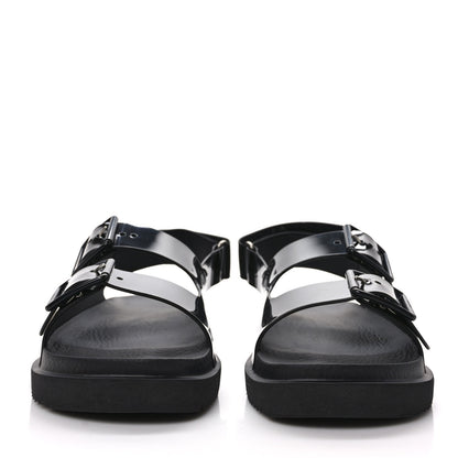 Gucci Rubber Mini Double G Womens Isla Dad Sandals 38 Black 2 of 10