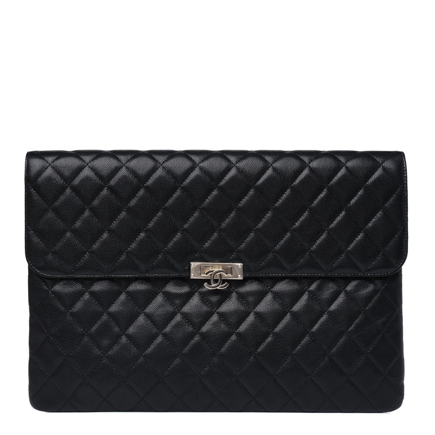 Chanel Caviar Quilted Large Golden Class Pouch Black 1 of 11