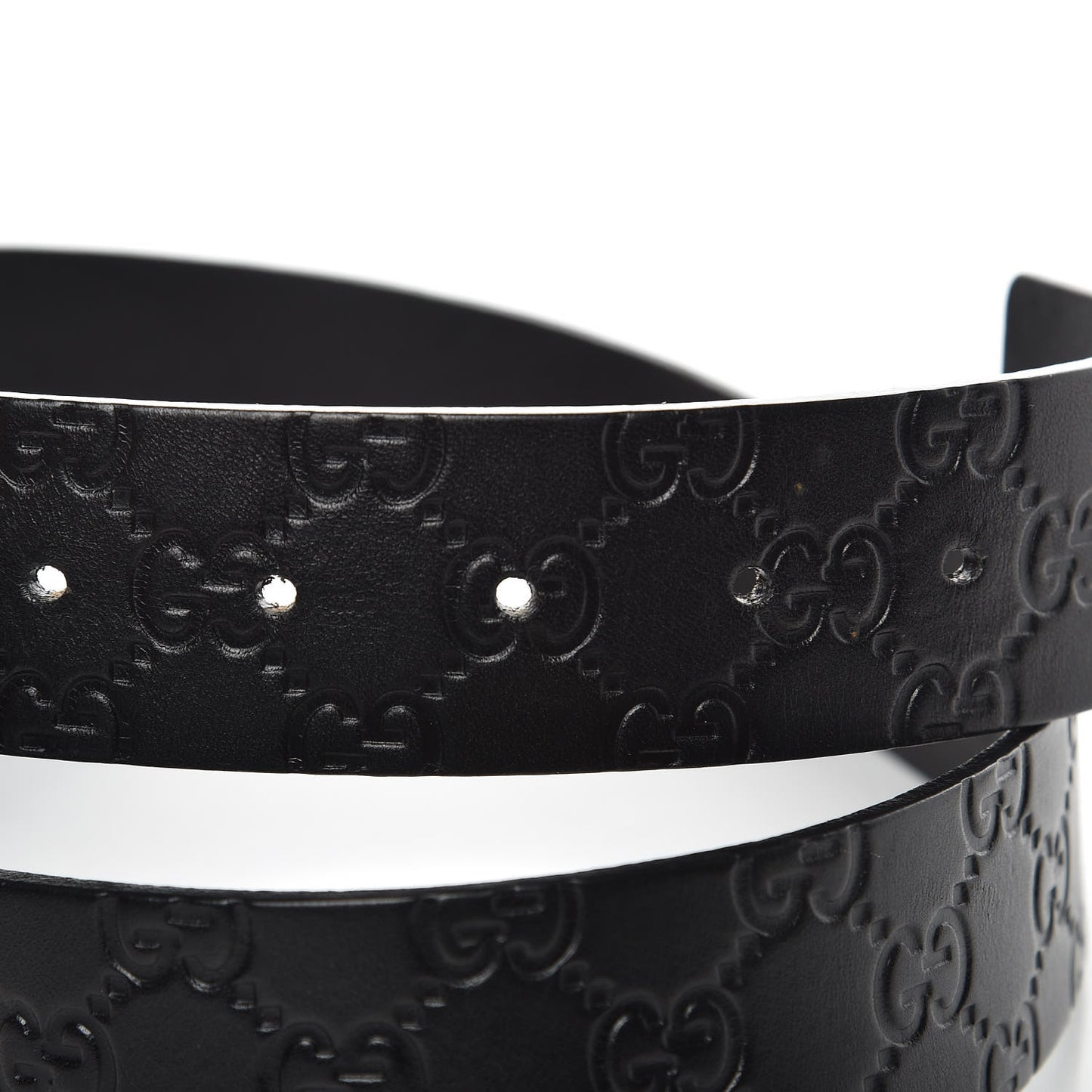 Guccissima Square G Belt 85 34 Black