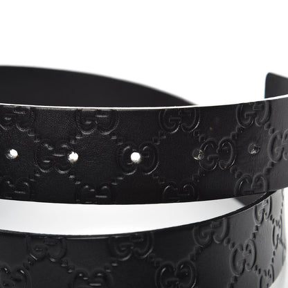 Gucci Guccissima Square G Belt 85 34 Black 6 of 7