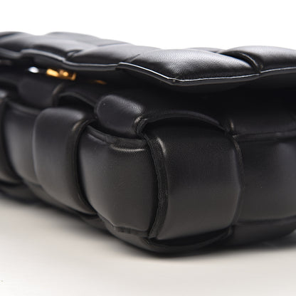 Bottega Veneta Paper Calfskin Maxi Intreccio Padded Cassette Crossbody Bag Black 8 of 9
