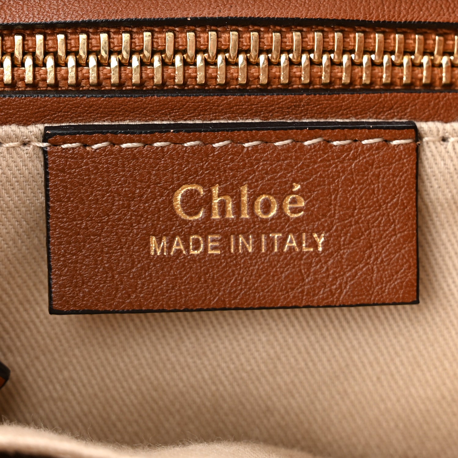 Chloe Suede Calfskin Medium Faye Backpack Tan 6 of 9