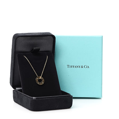 Tiffany 18K Yellow Gold Diamond Atlas Pierced Pendant Necklace 5 of 5