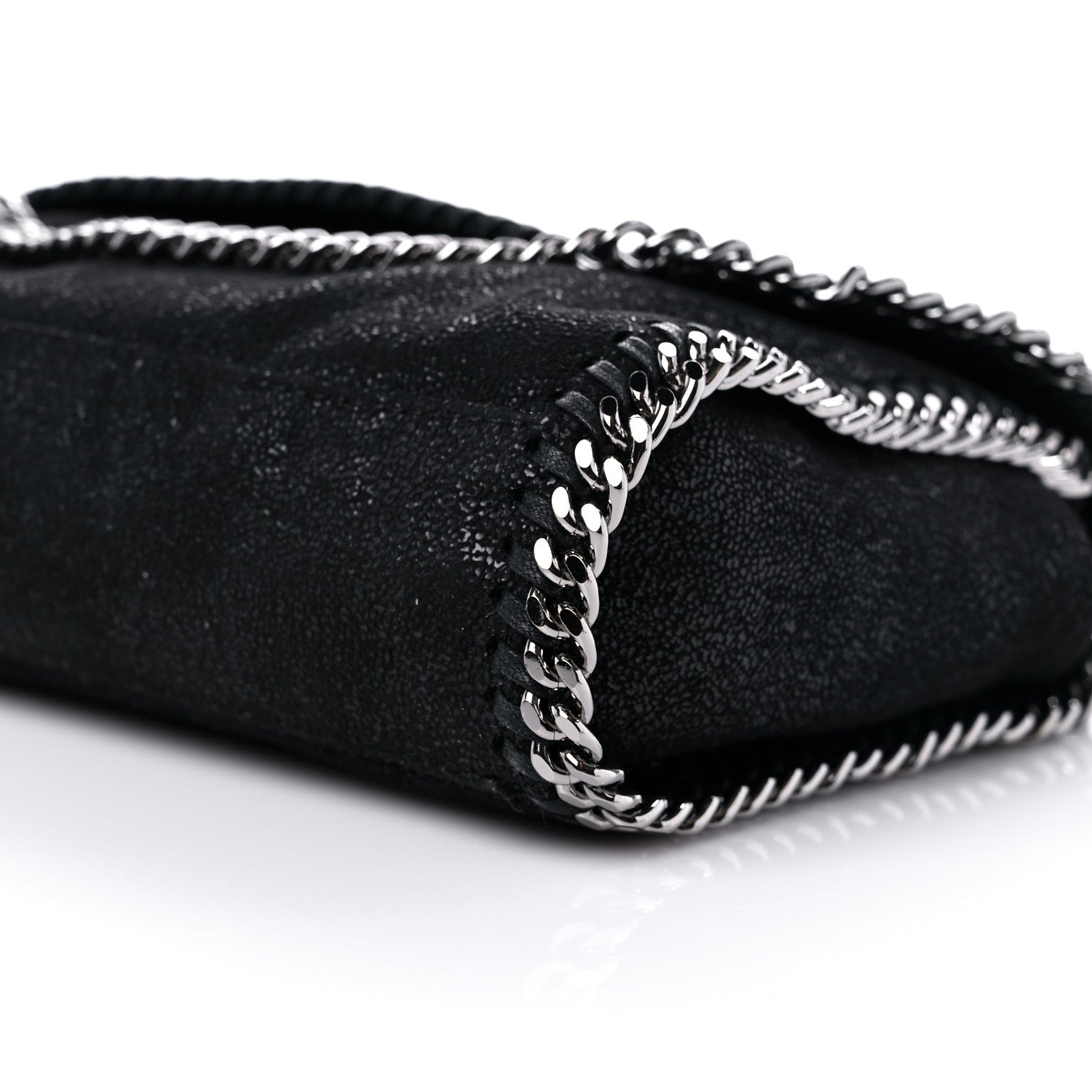 Stella McCartney Shaggy Deer Mini Falabella Shoulder Bag Black 9 of 9