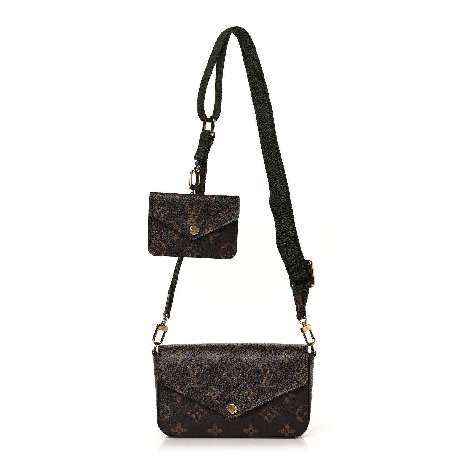 Louis Vuitton Monogram Felicie Strap & Go Kaki 1 of 8