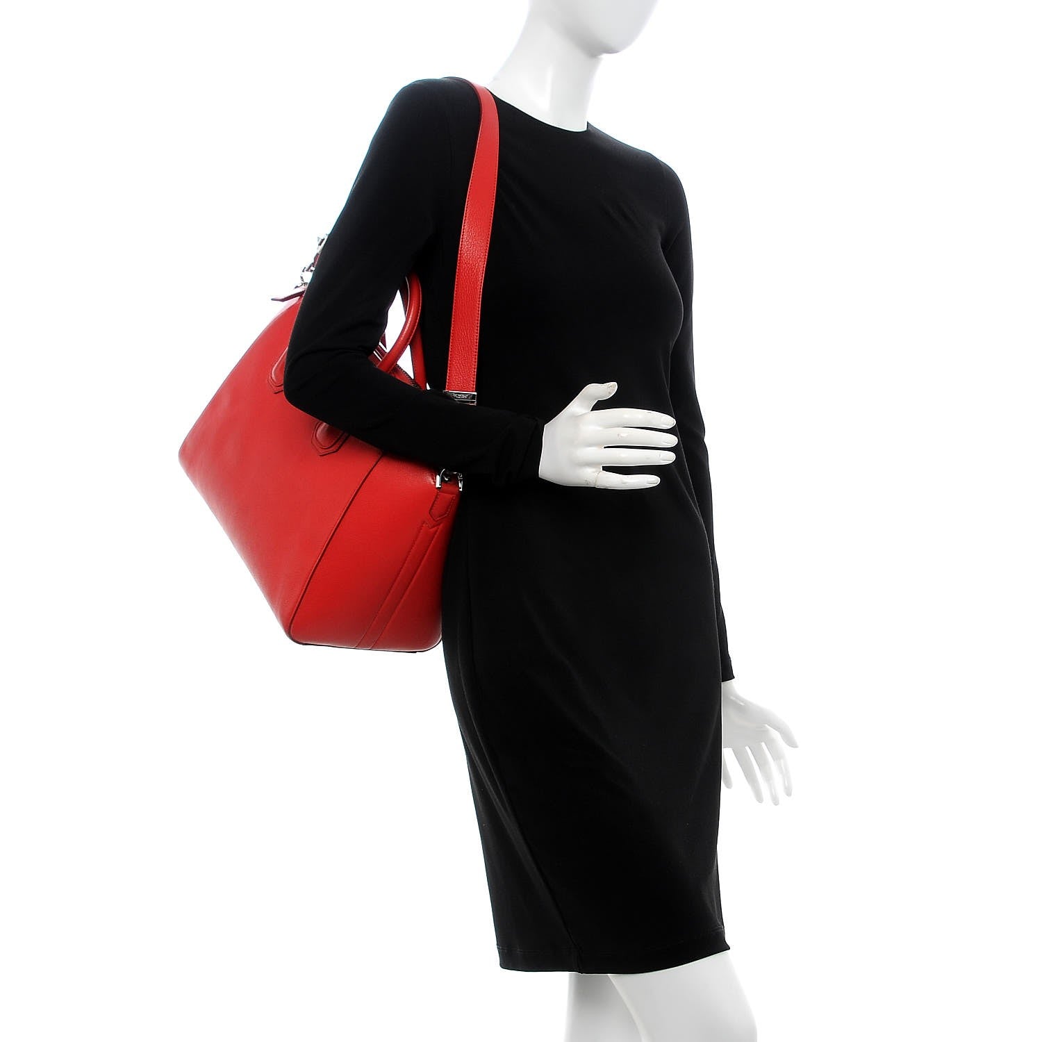 Givenchy Sugar Goatskin Medium Antigona Red 2 of 11