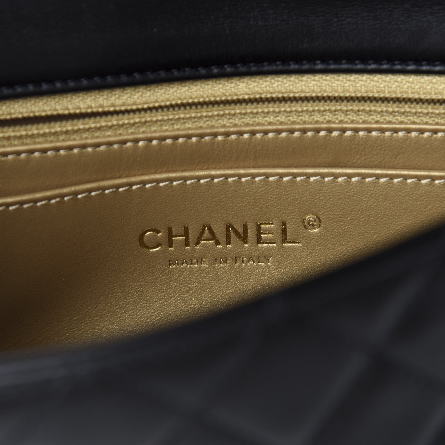 Lambskin Quilted Mini Rectangular Pearl Crush Flap Black