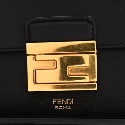 Fendi Vitello Grace Matte Small Kan U Shoulder Bag Black 25 of 27
