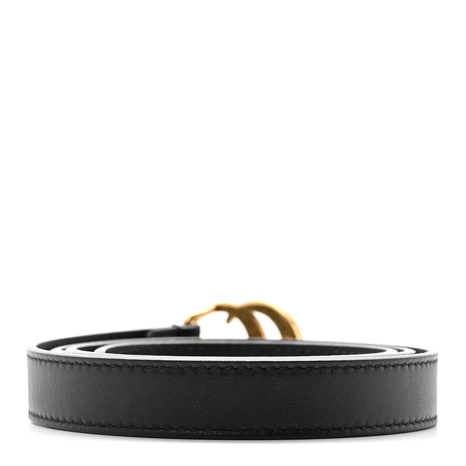 Gucci Calfskin Double G 20mm Belt 85 34 Black 2 of 6