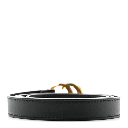 Gucci Calfskin Double G 20mm Belt 85 34 Black 2 of 6