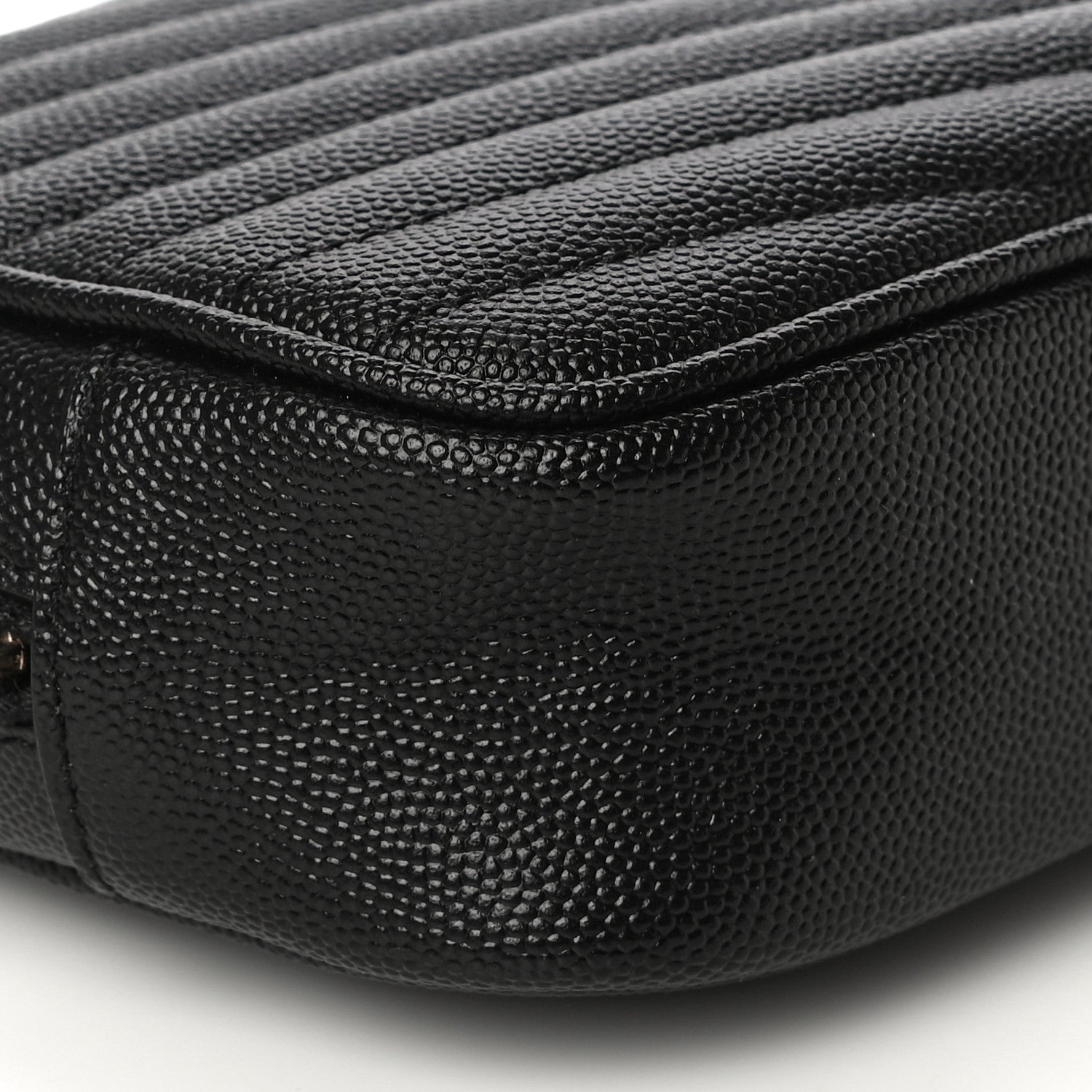 Saint Laurent Grain De Poudre Matelasse Monogram Mini Lou Camera Bag Black 9 of 10