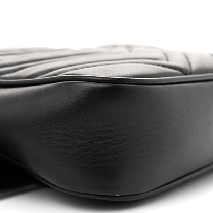 Gucci Calfskin Matelasse Mens GG Marmont Belt Bag 80 32 Black 9 of 13