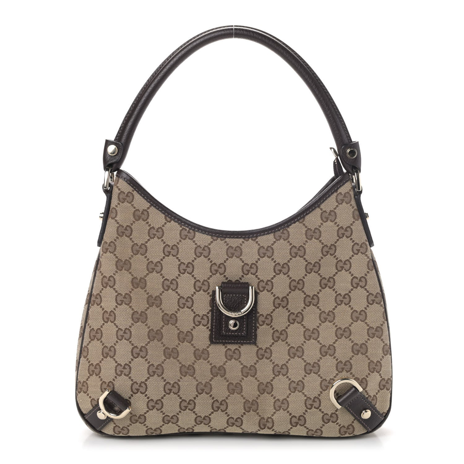 Gucci Monogram Medium Abbey D Ring Hobo Brown 1 of 4