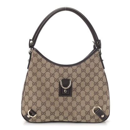 Gucci Monogram Medium Abbey D Ring Hobo Brown 1 of 4